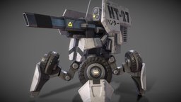 Turret NPC or Robot bot, mechanical, turret, tank, robot