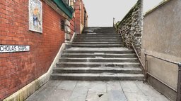 St Nicholas steps, Bristol stairs, outdoor, steps, bristol, realityscan