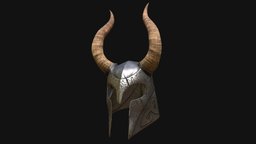 Skyrim Helm of Yngol horns, armor, viking, skyrim, helment