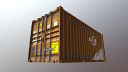 Cargo Container storage, truck, dock, cargo, port, package, crane, container, industrial
