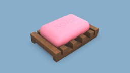 Soap body, bathroom, household, wash, care, prop, bath, paper, shower, sink, toilet, clean, vr, hands, virus, water, cleaning, restroom, hygiene, bubbles, bacteria, readyforgame, handpainted, asset, game, lowpoly, low, poly, interior, hand, skin