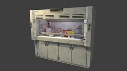 Fume Hood instrument, jack, time, biology, wash, plate, pump, lab, laboratory, solid, support, vaccum, waste, powersupply, thermometer, hood, science, chemistry, real, squirt, stir, fume, realism, warning, beaker, sticker, polymer, bottle, container, flask, noai