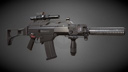 H&K G36C g36, hk, weapon, gun