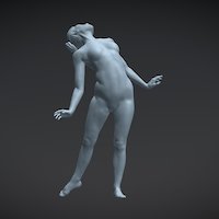 Movement no2 sculpt, anatomy, figure, form, dance, dancer, digitalartsandentertainment, female, digital, sculpture