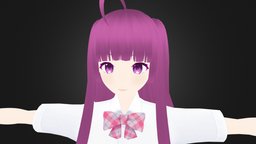 3D Anime Character Girl for Blender 30 hair, cute, avatar, boy, , girls