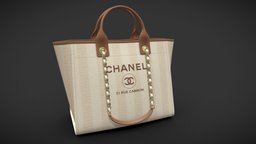 Chanel Bag Canvas Deauville Tote Shoper leather, fashion, bag, secondlife, travel, brand, woman, canvas, deauville, chanel, tote, luxary, shop, shoper
