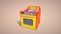Cute Kitchen Oven cute, orange, toy, meuble, cuisine, electronic, furniture, oven, color, tiny, four, kitchen, yellow, electro, jaune, game-ready, colorful, couleur, low-poly-model, virtual-reality, stylized-handpainted, vr-ready, kitchen-furniture, substancepainter, maya, low-poly, cartoon, cool, lowpoly, home, stylized, decoration, blue, kitchenette, stylized-furniture, made-for-games, kid-style, kitchen-collection, colorful-kitchen, "funky-colors", "meuble-cuisine"