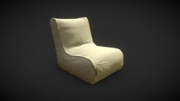 Soft Bean Bag sofa, assets, armed, bags, unreal, furniture, game-ready, bean, beanbag, unity3d, lowpoly, chair