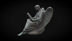 Angel sculpture tombstone, monument, angel, landmark, statue, memorial, sculpture
