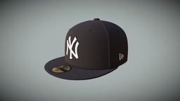 New York Yankees 59FIFTY Fitted Cap ny, realistic, nyc, wearable, new-york-city, new-era, new-york-yankees, yankees, baseball-cap, textured, 4k-texture, detailed-model