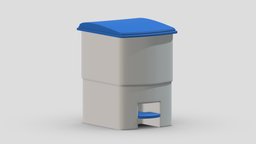 Medical Trash Bin scene, room, device, instruments, set, element, unreal, laboratory, generic, pack, equipment, collection, ready, vr, ar, hospital, realistic, science, machine, engine, medicine, pill, unity, asset, game, 3d, pbr, low, poly, medical, interior