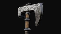 Viking Axe viking, medieval, darkblade909, weapon, axe
