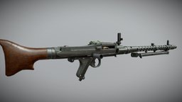 MG-34 worldwar2, substancepainter, substance, weapon, hardsurface, modelling