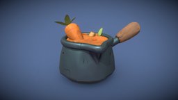 Stylized Cooking Pot pot, cooking, stylized