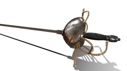 Fencing Sword wepons, england, siege, enclosure, swords, fencing-sword, art, sword, war, melay
