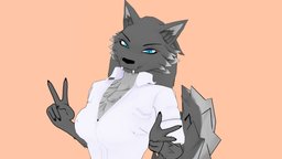 Wolfman commission commission, wolfman, furry, vrchat, vrchat_avatar