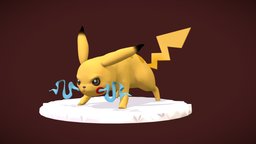 Pikachu sculpt, fanart, pokemon, pikachu, highpolymodel, zbrush-sculpt, zbrushcore, fanart3d, gameart