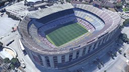 Part1:Camp Nou Football Stadium Barcelona, Spain stadium, spain, football, sports, camp, barcelona, photogrametry, europe, nou, sokker, game