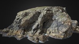 Big Coastal Cliff Scan D drone, formation, line, coast, mountain, big, huge, ocean, cliff, bay, beach, scanned, models, large, shore, various, photoscan, photogrammetry, 3d, scan, stone, rock, sea