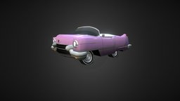 Caddy classic, old, lowpoly, car