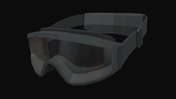 Tactical Goggles Low Poly face, eye, pro, goggles, ready, protection, glasses, mask, swat, sas, military, 6b34