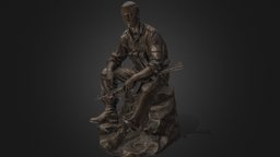 Monument to Russian soldier soldier, monument, scanned, substancepainter, substance, afgans
