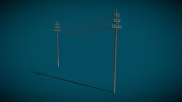 1880s Electric Pole power, line, electricity, pole, wires, cables, 1800, 1880, electric