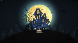 House of the Adams mouse, challenge, adams, cartoon, art, house, halloween, pumpkin, horror, hauntedhousechallenge, famaly