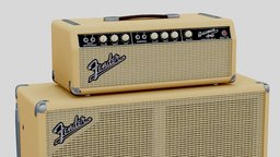 Blonde Vintage 1964 Fender Bassman 6G6B Tube Amp valve, amp, vintage, fender, 1963, bassman