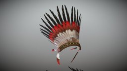 Native American Headdress autodesk, cloth, us, america, native, american, head, feathers, headdress, united, feather, states, maya, 3d, pbr, usa, clothing, of