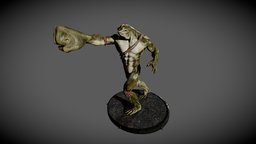 Battletoads body, anatomy, fanart, humanoid, realtime, ingame, battletoads, character, low-poly, pbr, lowpoly, gameready