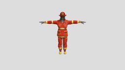 Fire Man modelling-3d, character, art, model, modelling