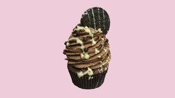 Brownie cupcake cream, cupcake, chocolate, delicious, sweet, oreo, brownie, fudge, enlil, filosophy, photoscan, photogrammetry
