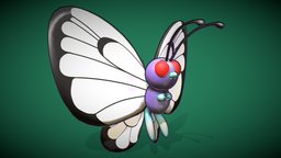 Butterfree pokemon, butterfly, butterfree, character, fantasy