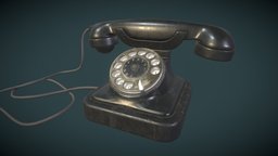 Phone 30th vintage, retro, mafia, phone, 30th-years, substance, substance-painter