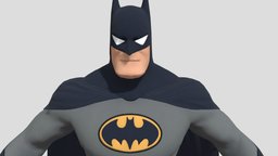 Batman Arkham City: Batman Animated and, batman, for, unreal, arkham, engine, ue, unity, 3d, model, city, free, animated, download