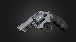 S&W 66-8 Revolver revolver, prop, substancepainter, substance, weapon, gun, gameready