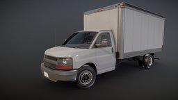 2010 Industrial box van truck, trailer, logistics, cardboard, cargo, box, delivery, large, lorry, shipment, car, container