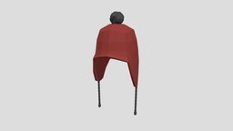 Low Poly Cartoon Beanie Cap hat, topology, winter, cartoonish, stylish, vr, high-poly, realistic, blender-3d, low-poly, lowpoly, beanie-cap
