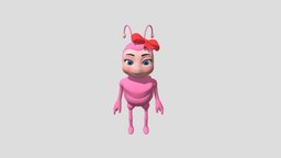 Rigged Stylized Pink Blue Purple Cartoon Ladybug insect, ladybug, insects, low_poly_character, cutecreature, cute_girl, cute_character, lowpoly_insect, lowpoly_ladybug, cute_ladybug, lowpoly_beetie, stylized_ladybug, stylizedladybug, female_insect, female_insects, girl_ladybug, girl_insect