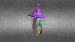 Stylized Cartoon Mushroom mushroom, cartoony, cartoonish, 3dasset, cartoon, 3d, 3dsmax, gameasset, 3dmodel, gameready