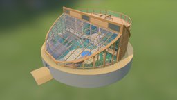 Central Atrium for the Earthbag Village one, tropical, atrium, diy, community, living, greenhouse, ecological, opensource, sustainability, greenliving