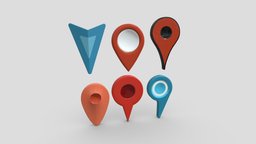 Map Pointer Pack arrow, red, pin, down, direction, button, tag, road, shape, spot, travel, sign, ready, icon, search, graphic, marker, gps, map, show, advertising, geography, emoticon, navigation, bold, location, emoji, various, address, game, low, poly, plastic