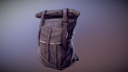Backpack backpack, realism, rucksack, substancepainter, substance, pbr