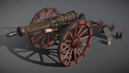 OB 01 Cannon Kit E royal imperial cannon artillery, cannon, pounder, ordnance, blackpowder, 24pounder, fieldcannon, guncarrier
