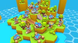 (FREE) Low Poly Game Assets tree, landscape, forest, b3d, set, medieval, pack, uvw, isometric, illustration, gamepack, low-poly, cartoon, asset, game, 3d, blender, art, texture, lowpoly, gameart, gameasset, city, building, simple, sea, gameready, gamereadyasset3d