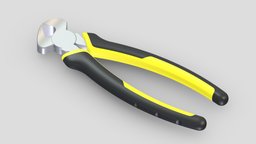 Cutting Plier kit, saw, tape, hammer, set, screw, complete, tools, generic, new, big, collection, wrench, vr, ar, pliers, realistic, tool, old, machine, screwdriver, toolbox, stanley, vise, gardening, dewalt, asset, game, 3d, low, poly, axe, hand