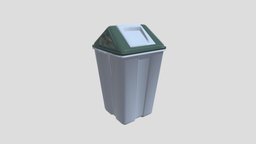 Rubbish Bin trashbin, trash-can, plastic-box, trash-container