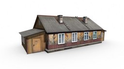 Village house exterior, russia, outdoor, denlog, house, village