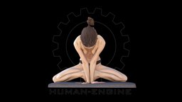 Sylph Anatomical Scan 290 body, anatomy, muscle, engine, woman, flexible, realitycapture, character, girl, photogrammetry, asset, model, female, human, person, contortionist, human-engine
